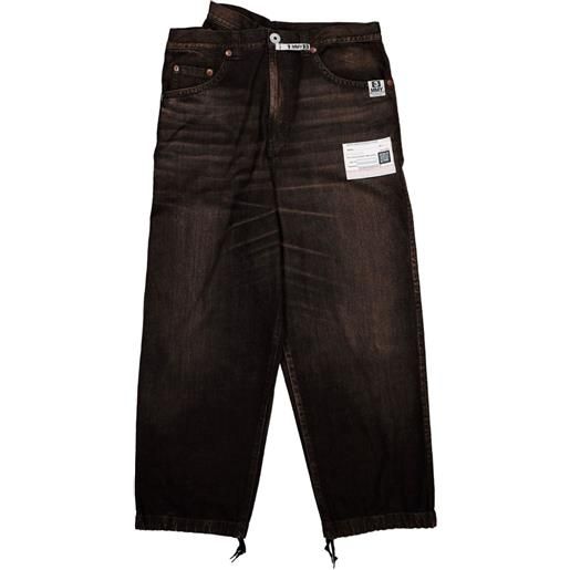 Maison MIHARA YASUHIRO jeans con tasche - marrone