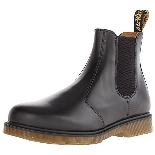 Dr. Martens 2976 smooth chelsea, anfibi unisex adulto, nero, 37 eu confezione da 2