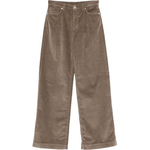 Nine In The Morning pantaloni enna a coste - marrone