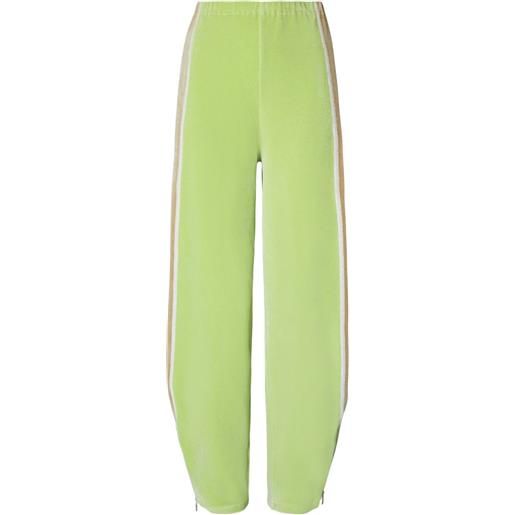 Tory Burch pantaloni sportivi con zip - verde