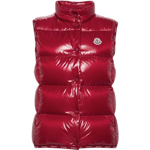 Moncler gilet badia imbottito - rosso