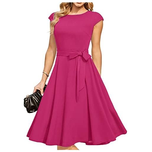 Vestito Midi Vestito Bianco Satinato Abito midi satinato con pizzo