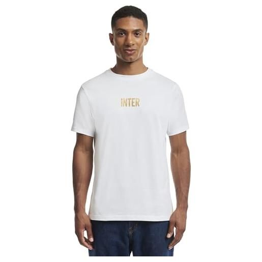 Inter t-shirt ufficiale - back to stadium 22: 43 - logo con serpende e due stelle, calcio, sport, 100% cotone