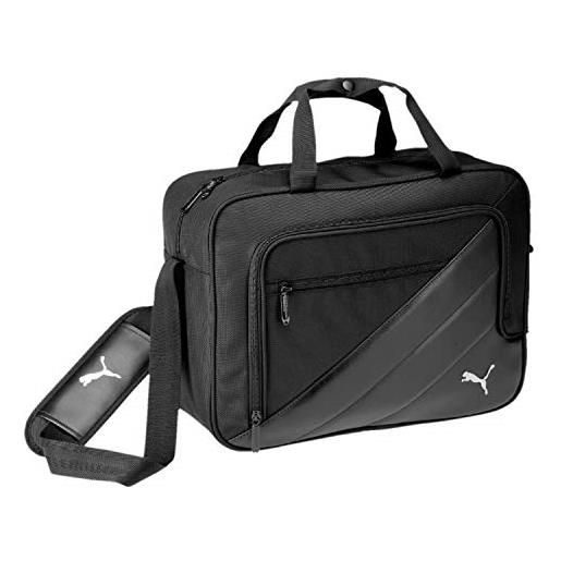 Puma team messenger, borsone unisex-adulto, nero, 41 x 30 x 14 cm