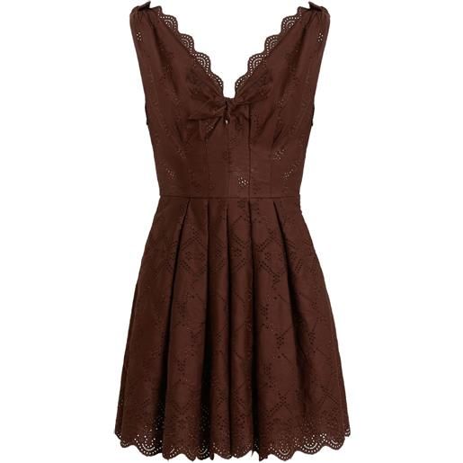 Giambattista Valli abito corto svasato - marrone