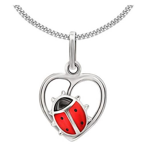 Set Ciondolo E Catena Timone E Ancora - CLEVER SCHMUCK - Argento 925 Con Zircone Bianco - Ciondolo 15mm, Catena 42cm - Regalo In Scatola