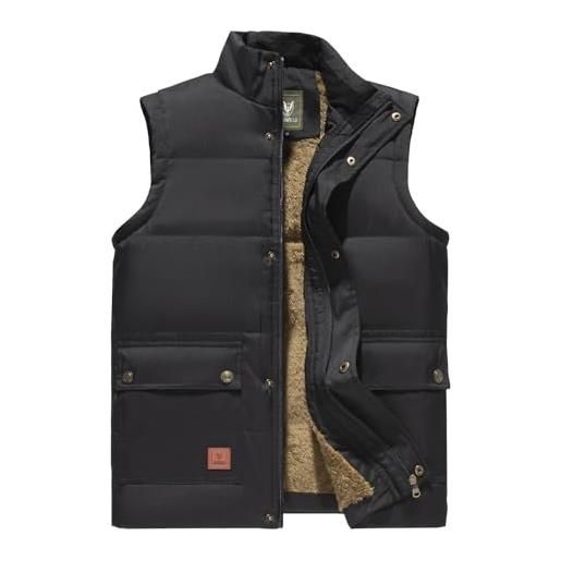 Gilet smanicato Uomo Giubbotto smanicato Uomo Invernale Gilet Imbottito Uomo Giubbino Smanicato Gilet Trapuntato Uomo Imbottiti Taglie Forti Giacca senza Maniche Giacchetto smanicato Uomo Grigio XL