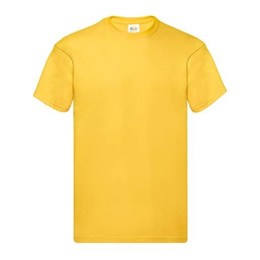 Fruit of the Loom herren original t. T-shirt (5er pack), farbe: sonnenblumengelb, größe: 3xl