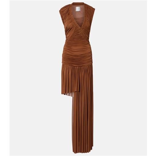 Christopher Esber abito lungo theron con ruches