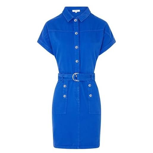Morgan abito corto in denim da donna, con cintura, colore: blu, taglia: 34