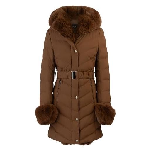 APART Fashion apart winterjacke mit reißverschluss giacca invernale, marrone, 40 donna