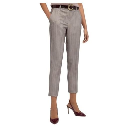 Motivi: pantaloni regular gessati grigio. 38 stagione autunno inverno 2025