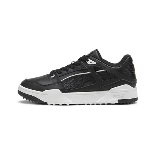 Lambretta Sneaker Uomo Tackle – Scarpe Da Ginnastica Basse In Pelle, Modello Court, Chiusura Con Lacci, Colore Nero E Bianco, Suola Stabile, Taglia 45 EU