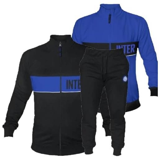 hermet Pigiama Uomo in Caldo Cotone FC Inter Prodotto Ufficiale Art. T10 1065 (Royal, XL
