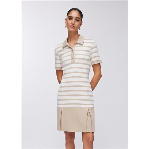 LIUJO liu jo abito corto a righe, beige