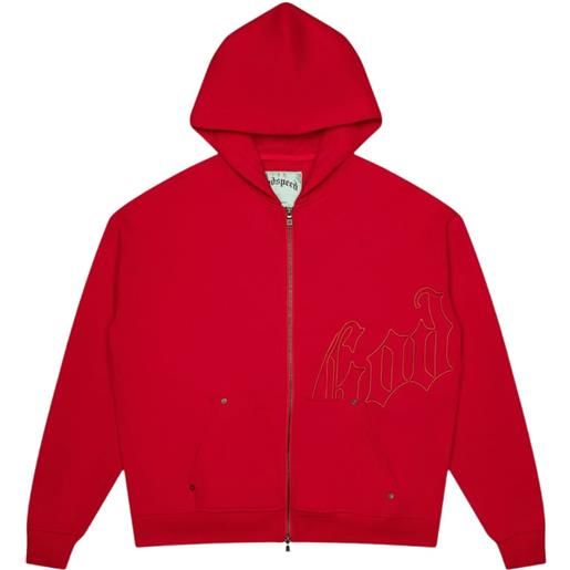 GODSPEED felpa con zip - rosso
