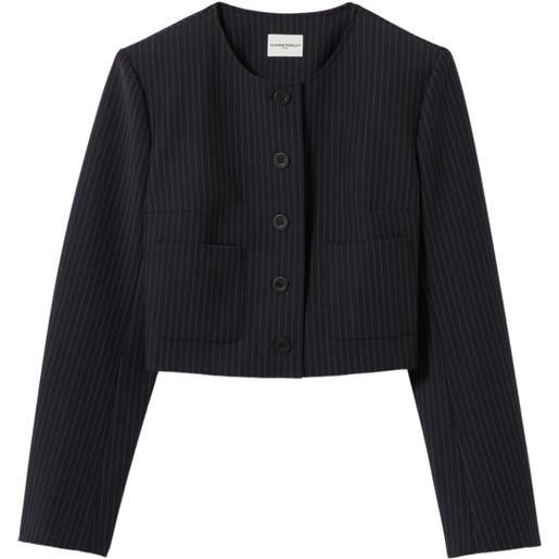 Claudie Pierlot giacca gessata - nero