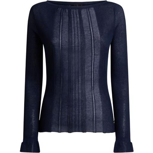ETRO maglione con effetto jacquard - blu