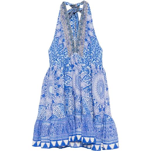 Camilla abito halter - blu