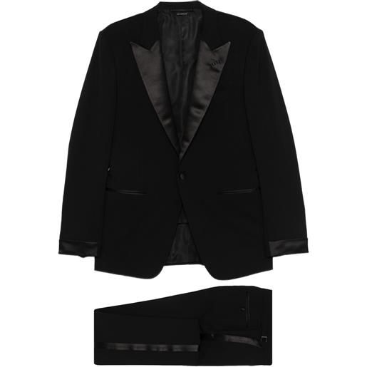 TOM FORD completo con revers a scialle - nero