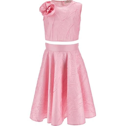 Monnalisa set gonna con applicazione - rosa