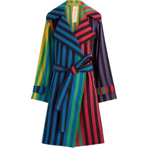 Marrakshi Life trench a righe - nero