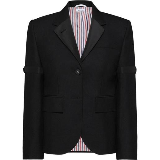 Thom Browne blazer con bottone - nero