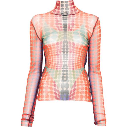 Jean Paul Gaultier canotta a fantasia - arancione