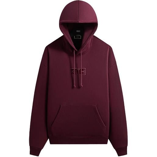 KITH felpa classic logo nelson con cappuccio - rosso