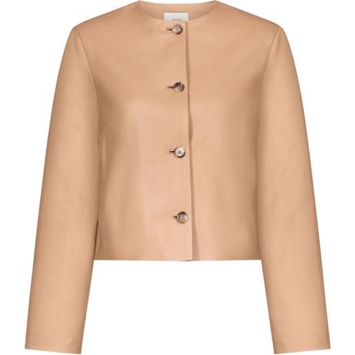 LouLou de Saison giacca raho in pelle - toni neutri