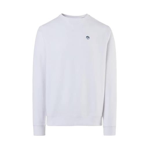 NORTH SAILS felpa uomo in cotone organico con patch logo