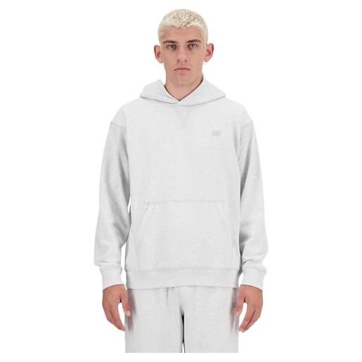 New Balance athletics french terry hoodie da uomo ash heather l