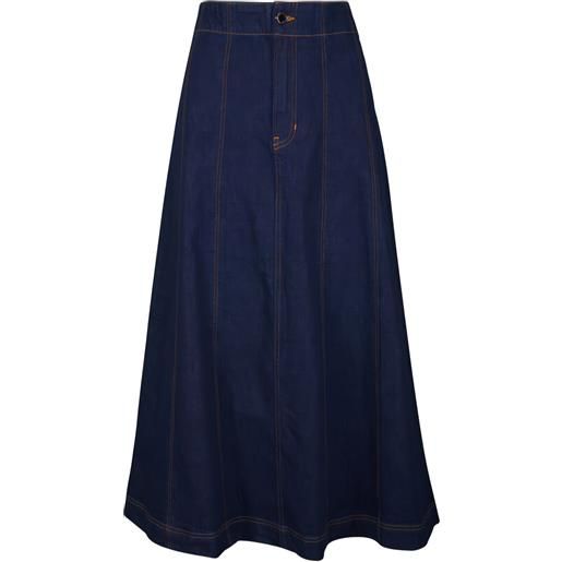 Veronica Beard gonna midi alix svasata - blu