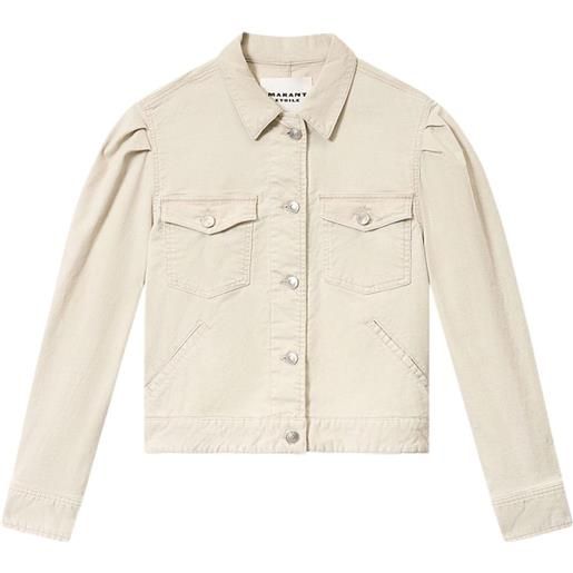 MARANT ÉTOILE giacca bolineav con maniche a palloncino - toni neutri
