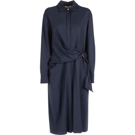 Antonelli chemisier con fibbia - blu