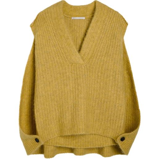 Maria McManus mantella con scollo a v - giallo
