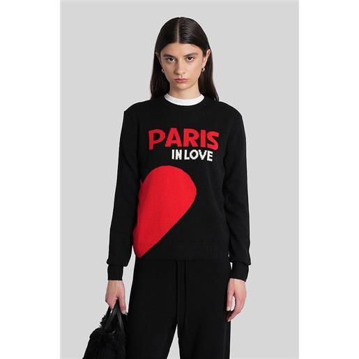Saint Barth Mc2 maglia new queen in lana nera