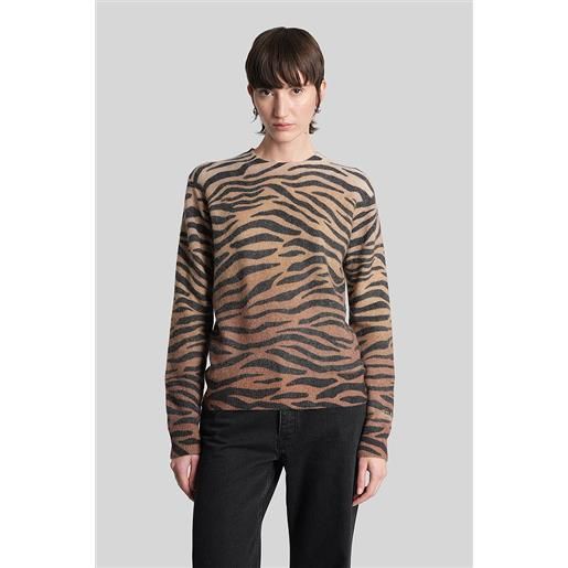 Saint Barth Mc2 maglia new queen print in alpaca nera