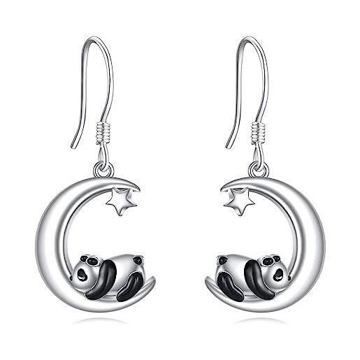 Jack&co | Amoglianimali | Orecchini in argento 925‰ con gatto in pavè di zirconi bianchi