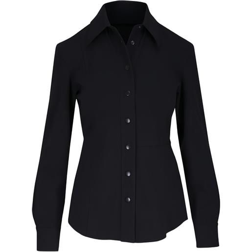 Akris Punto camicia con colletto abbottonato - nero