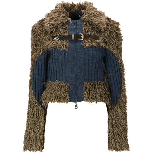 Andersson Bell cardigan olga con inserti - grigio