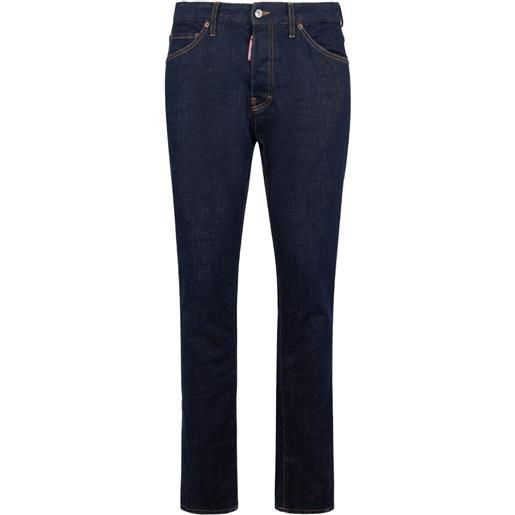 DSQUARED2 jeans teddy lavaggio scuro - blu