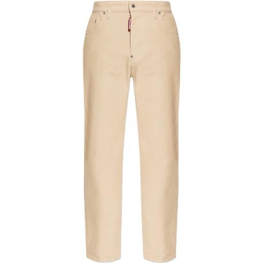 DSQUARED2 pantaloni con zip - toni neutri