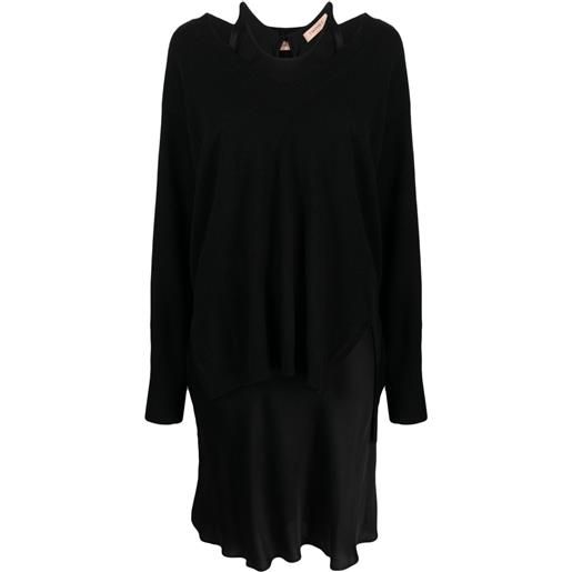 TWINSET abito a strati - nero