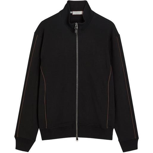 Canali felpa con zip - nero