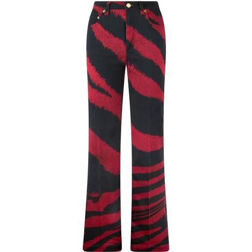Roberto Cavalli jeans con stampa - rosso