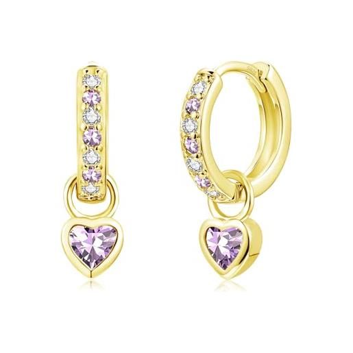 Elli Orecchini Pendenti Sfera Donna, Rotondo, Geometrico, Colore Argento, Moda Moderna