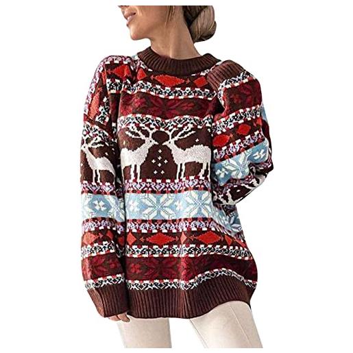 Lherday Maglione Natalizio Donna Uomo Unisex Con Renne E | FindTheDeal