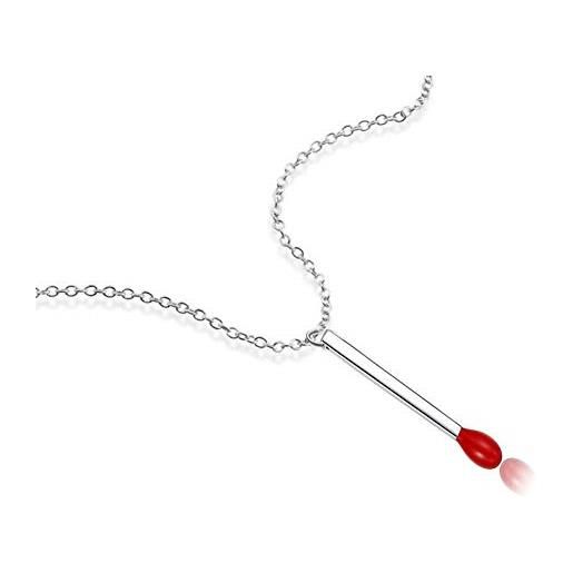 Helen De Lete Sakura: Collana Donna In Argento Sterling 925 Con Pendente Fiore Di Ciliegio, Catena Regolabile 40+5 Cm