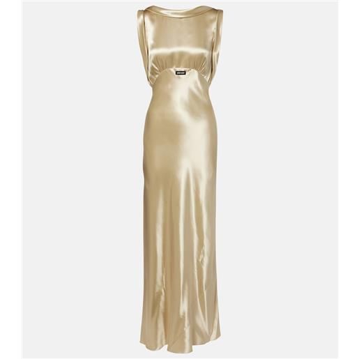 Miu Miu abito lungo in raso